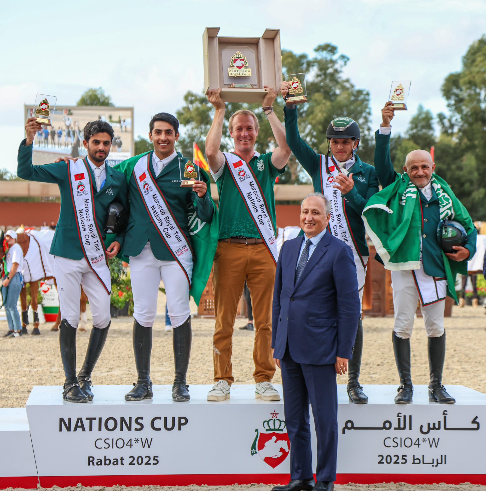 Clôture de l’étape de Rabat du Trophée Royal Marocain des Sports Équestres. 