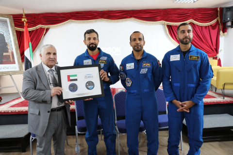 حفل استقبال وزير دولة لشؤون الشباب بدولة الإمارات العربية المتحدة والوفد المرافق له
