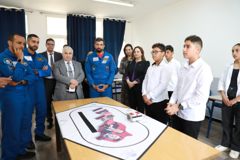 حفل استقبال وزير دولة لشؤون الشباب بدولة الإمارات العربية المتحدة والوفد المرافق له