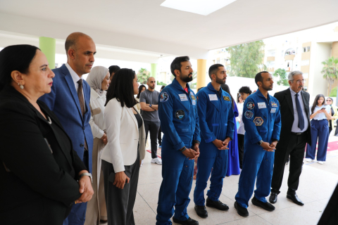 حفل استقبال وزير دولة لشؤون الشباب بدولة الإمارات العربية المتحدة والوفد المرافق له