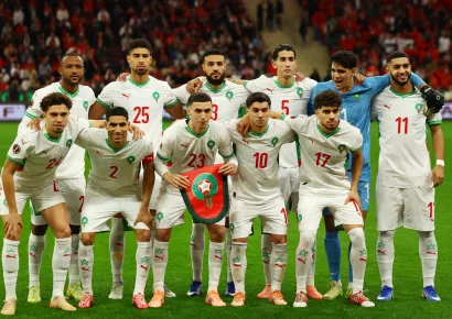المنتخب الوطني المغربي لكرة القدم  بطل كأس أمم إفريقيا المغرب 2025