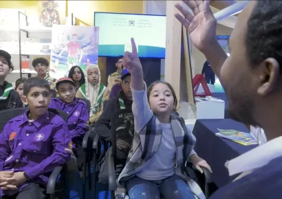 اليوم الثاني من مشاركة الوزارة في المعرض الدولي لكتاب الطفل والشباب 