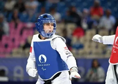 رجاء أكرماش – ميدالية برونزية في فئة ما فوق 65 كجم (K44) في رياضة البارا تايكواندو في دورة الألعاب البارالمبية باريس 2024