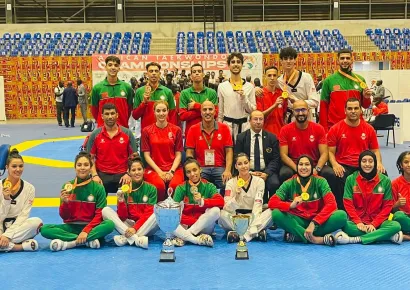 المغرب بطل افريقيا للتايكواندو بمجموع 11 ميدالية (7 ذهبية، 1 فضية، 3 برونزية) في بطولة إفريقيا للتايكواندو ساحل العاج 2023