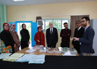 زيارة خبراء دوليين لإعدادية الريادة الخوارزمي بالرباط في إطار المنتدى الوطني  للأستاذ 2026