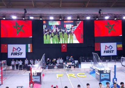مشاركة الفريق المغربي "MATRIX" في المسابقة العالمية FIRST Robotics Competition (FRC) بتركيا