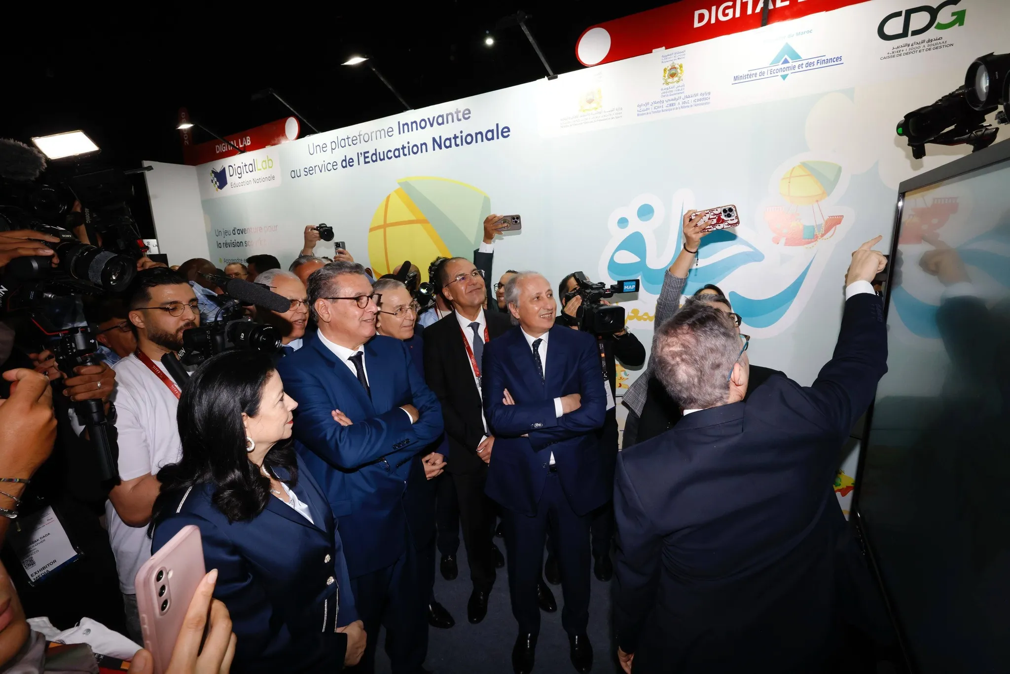 Monsieur le Ministre de l’Éducation nationale, du Préscolaire et des Sports a visité les stands de « GITEX Africa Morocco 2026 »
